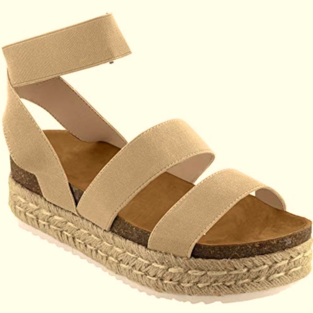 Nature Breeze Strappy Platform Sandals - Picture 2 of 5
